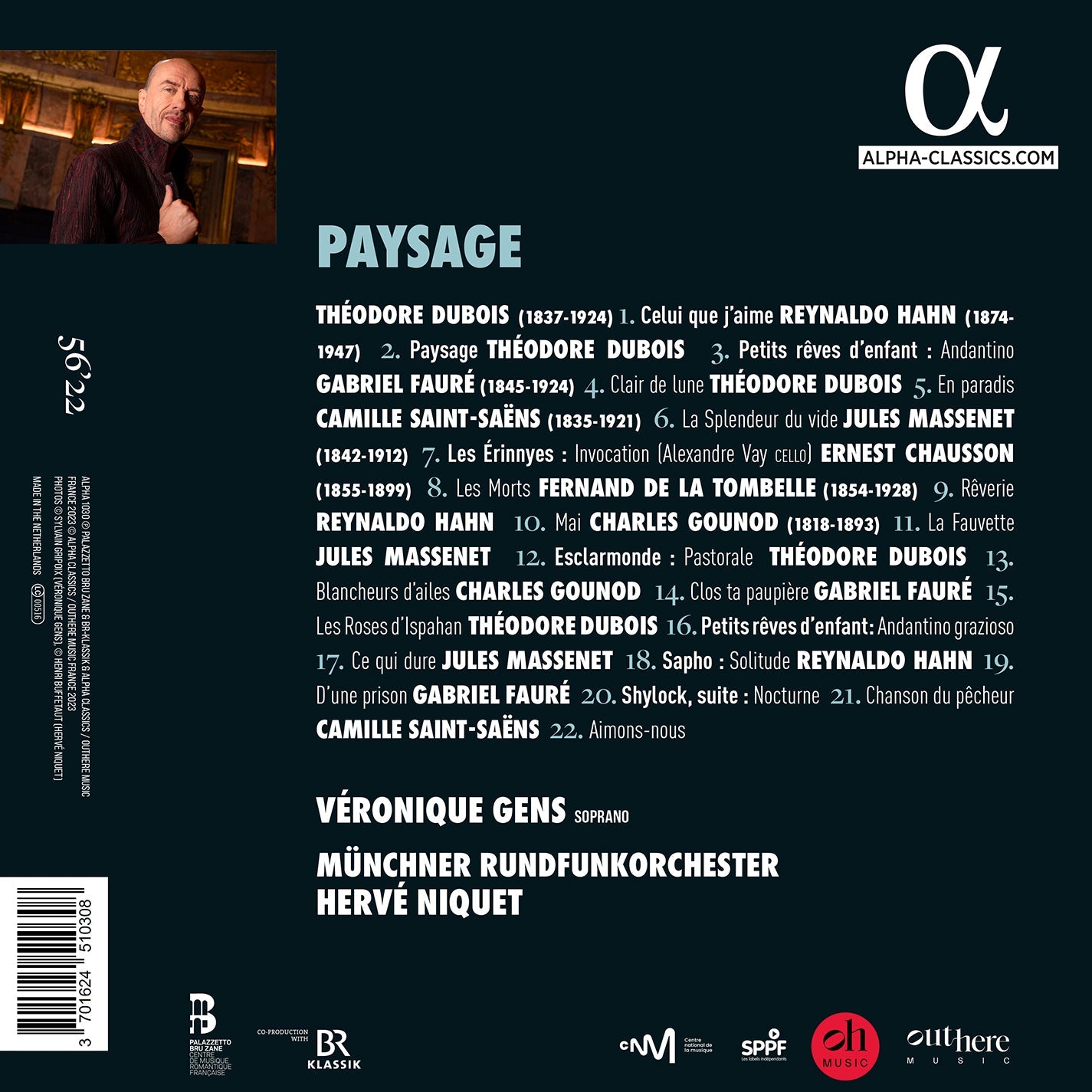 Paysage Veronique Gens, Munchner Rundfunkorchester, Herve Niquet