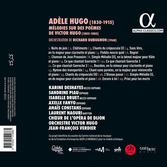 Hugo: Melodies sur des poemes de Victor Hugo