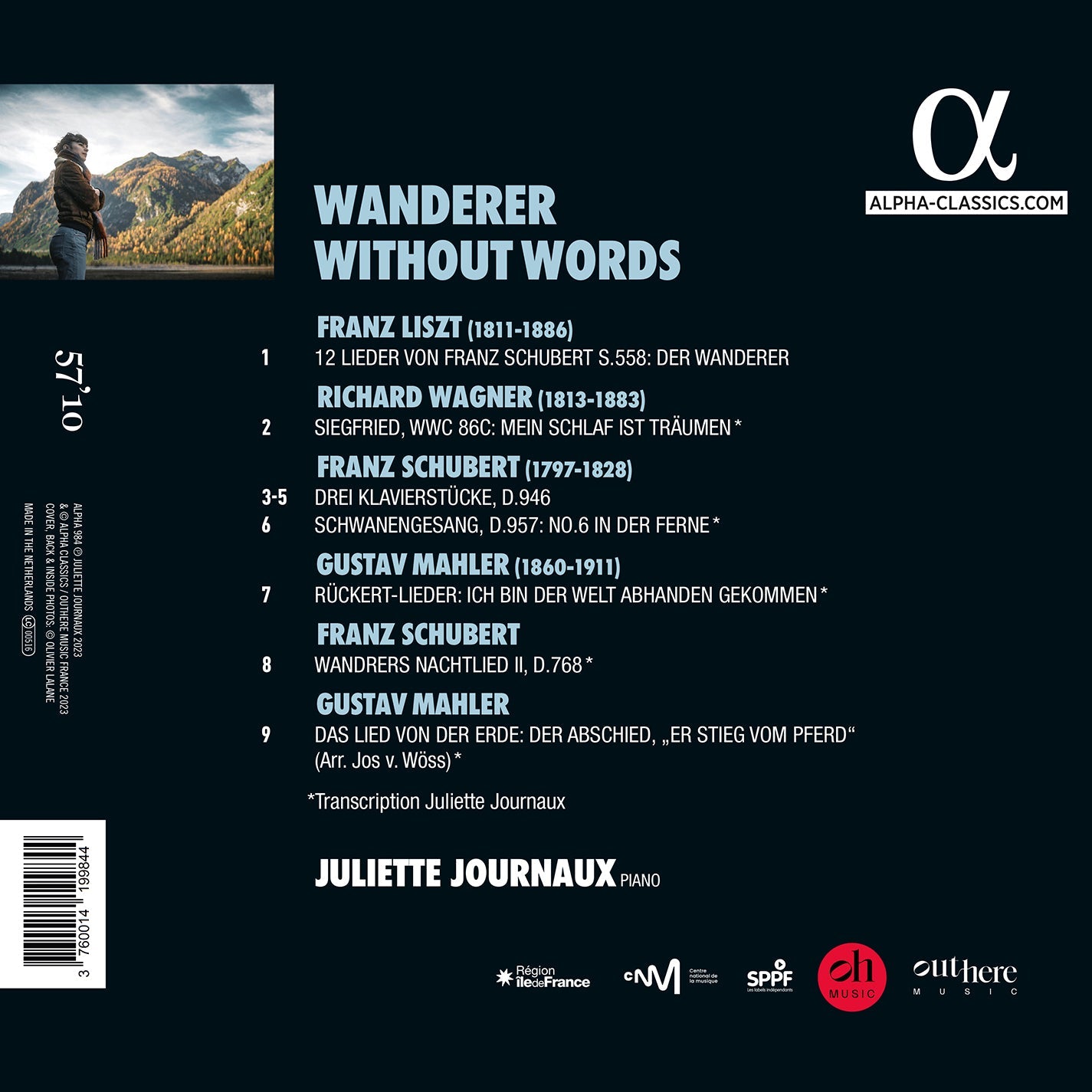 Liszt, Mahler, Schubert & Wagner: Wanderer Without Words