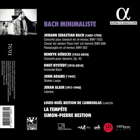 J.S. Bach: Minimaliste / La Tempete; Simon-Pierre Bestion