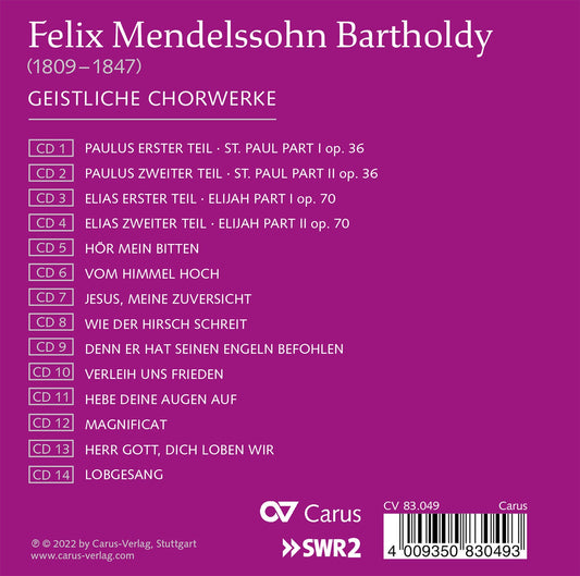 Mendelssohn: Geistliche Chorwerke