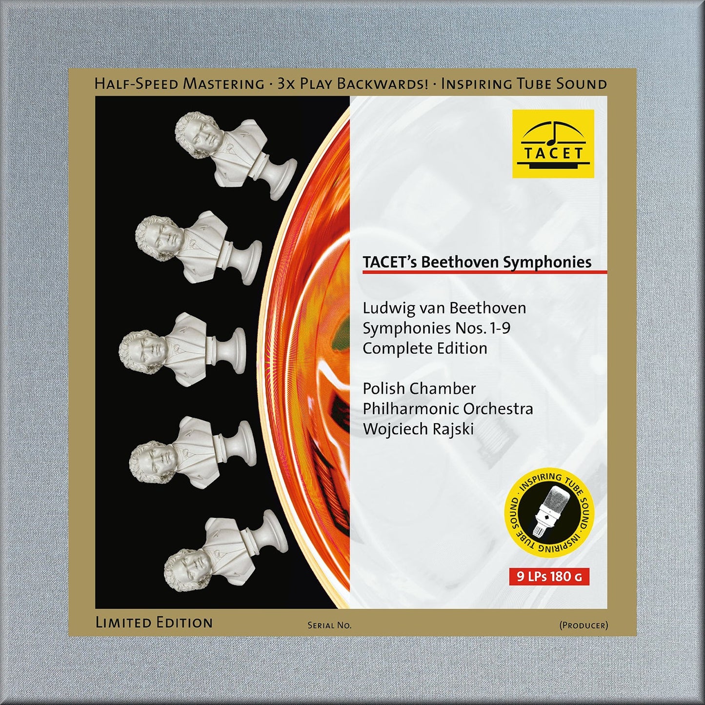 Tacet'S Beethoven Symphonies - Symphonies Nos. 1 - 9 (Comple Polish Chamber Philharmonic Orchestra, Bomi Lee, Agnieszka Rehlis, Krystian Adam Krzeszowiak, Tareq