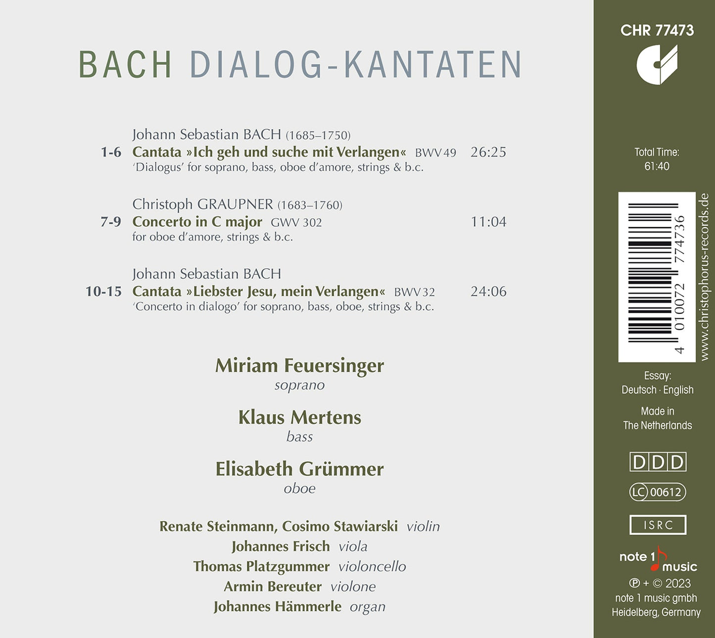 J.S. Bach: Dialog-Kantaten