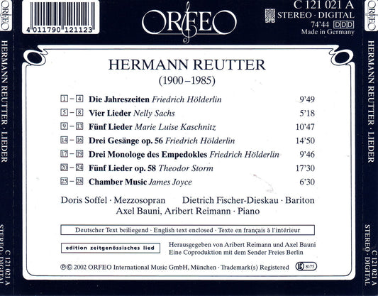 Reutter: Lieder