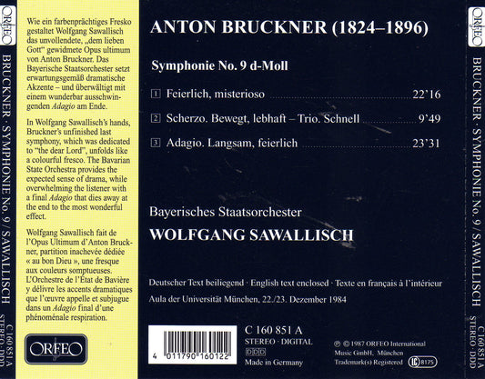 Bruckner: Symphony No. 9 in D Minor, WAB 109