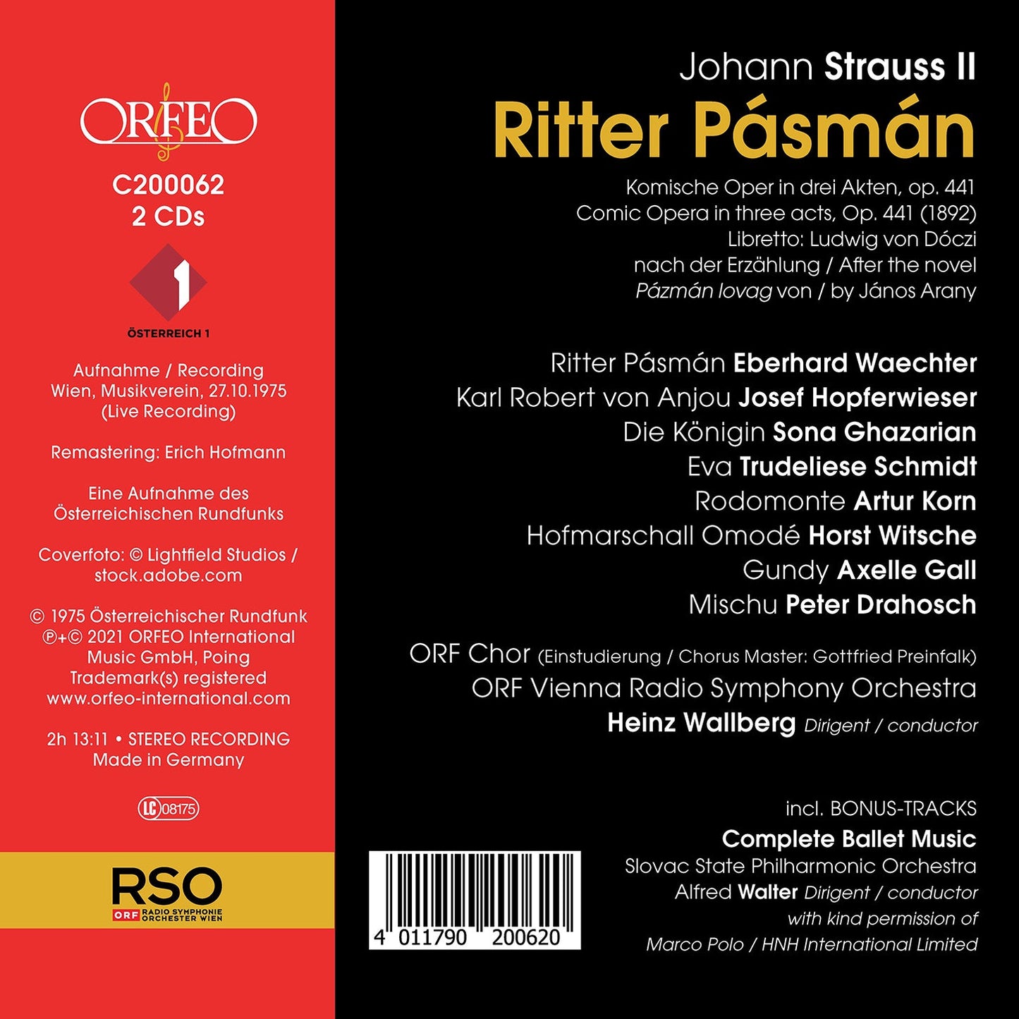 Strauss Ii: Ritter Pásmán