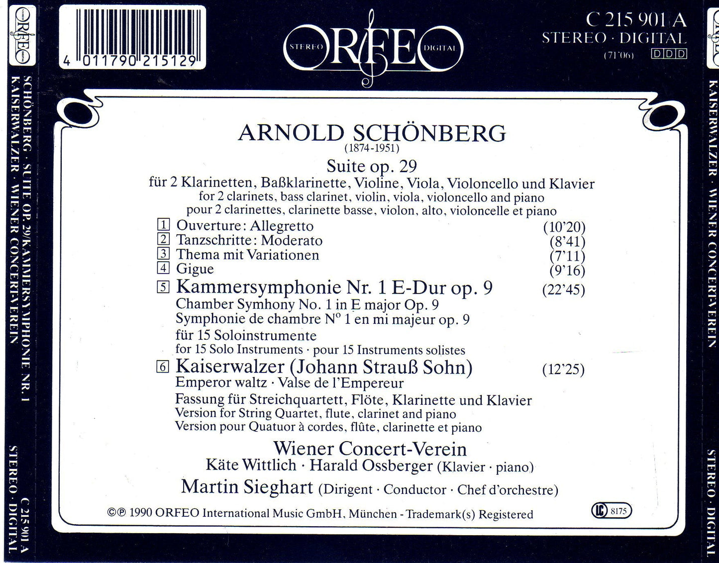 Schoenberg: Chamber Works