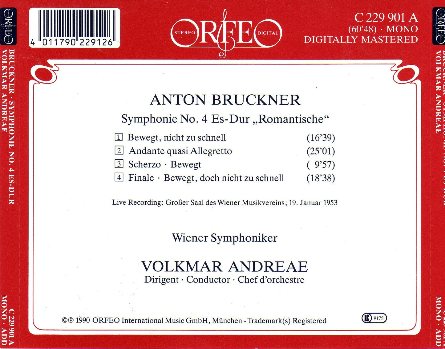 SYMPHONIE NO. 4 ES-DUR ""ROMAN