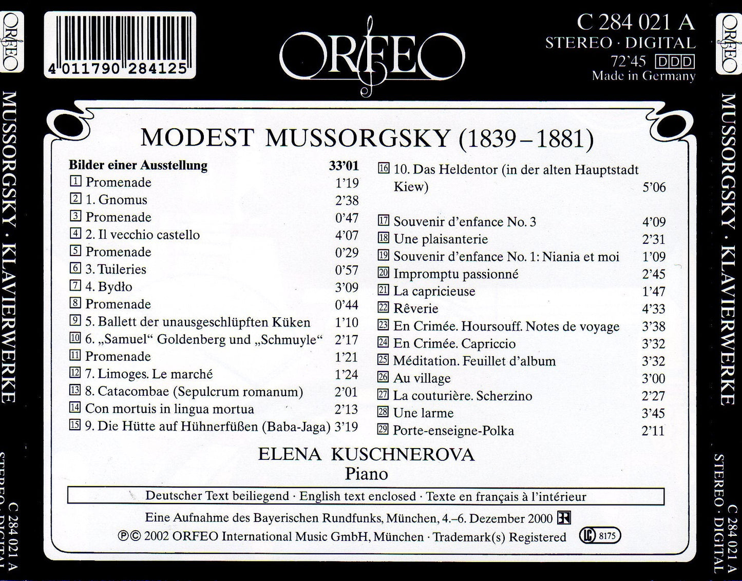Mussorgsky: Pictures at an Exhibition & Other Piano Works