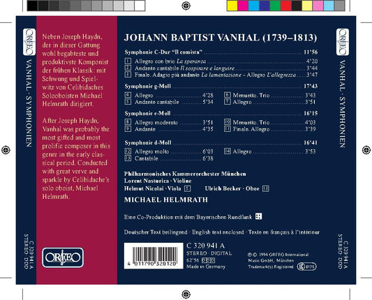 Vanhal: Symphonies