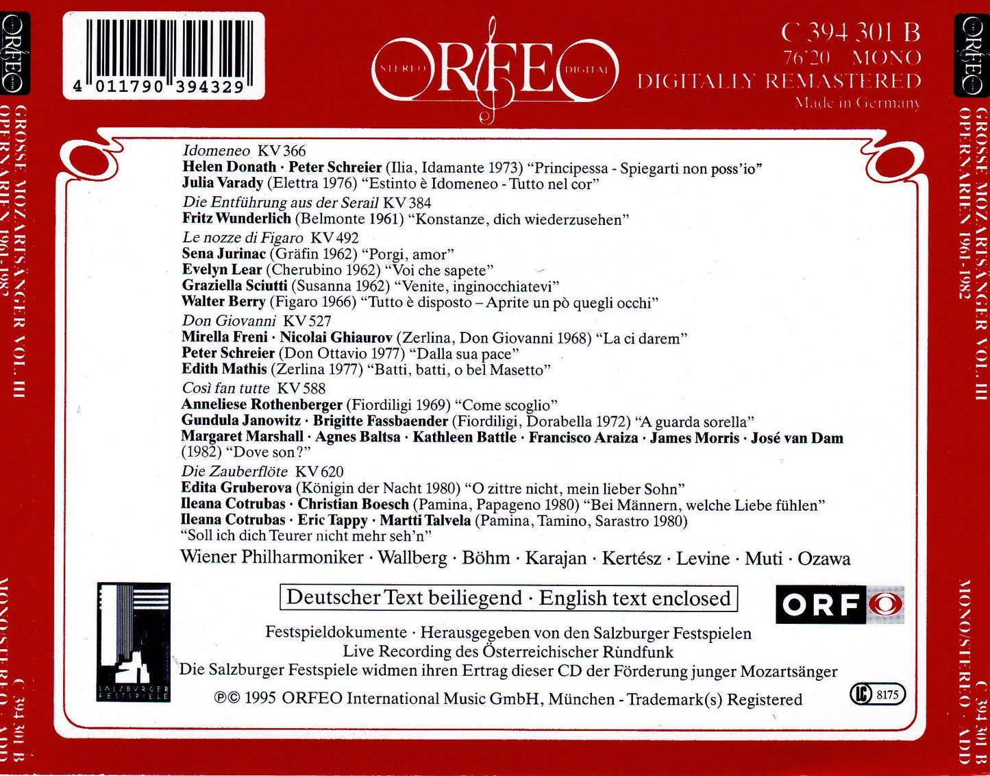 V 3: OPERNARIEN 1961-1982