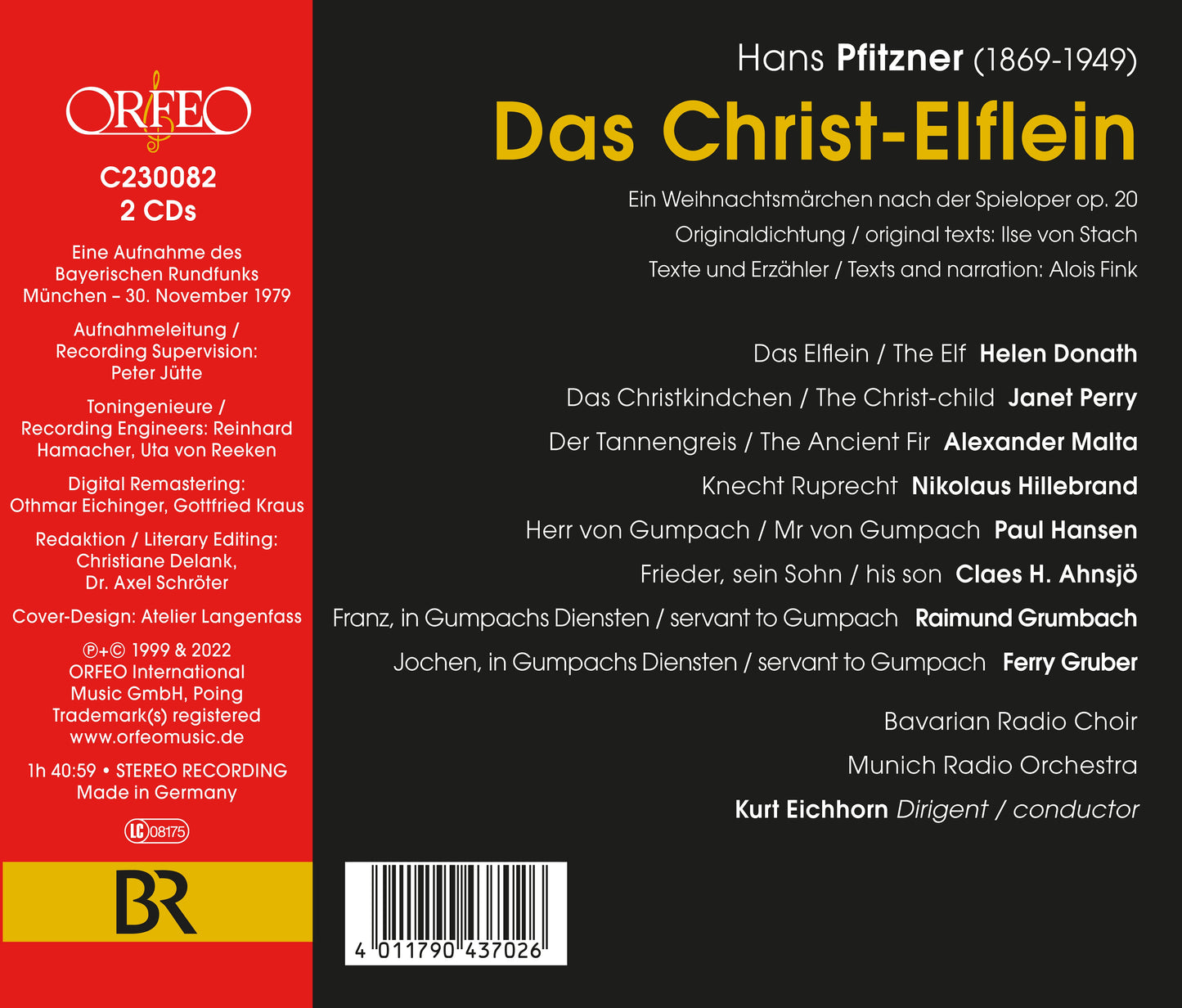 Pfitzner: The Little Elf Of Christ (Das Christelflein), Op.