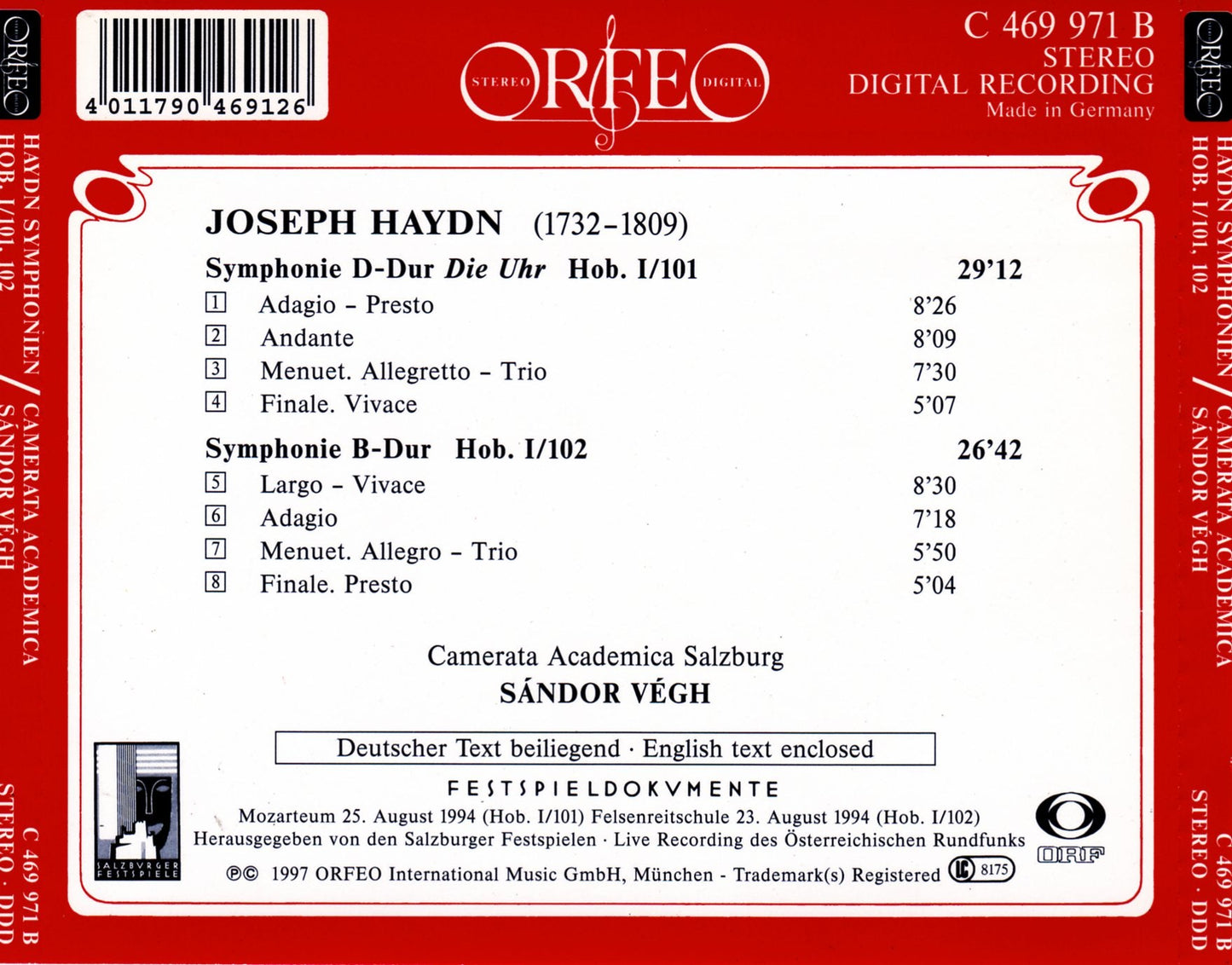 SYMPHONIEN, LIVE 1994