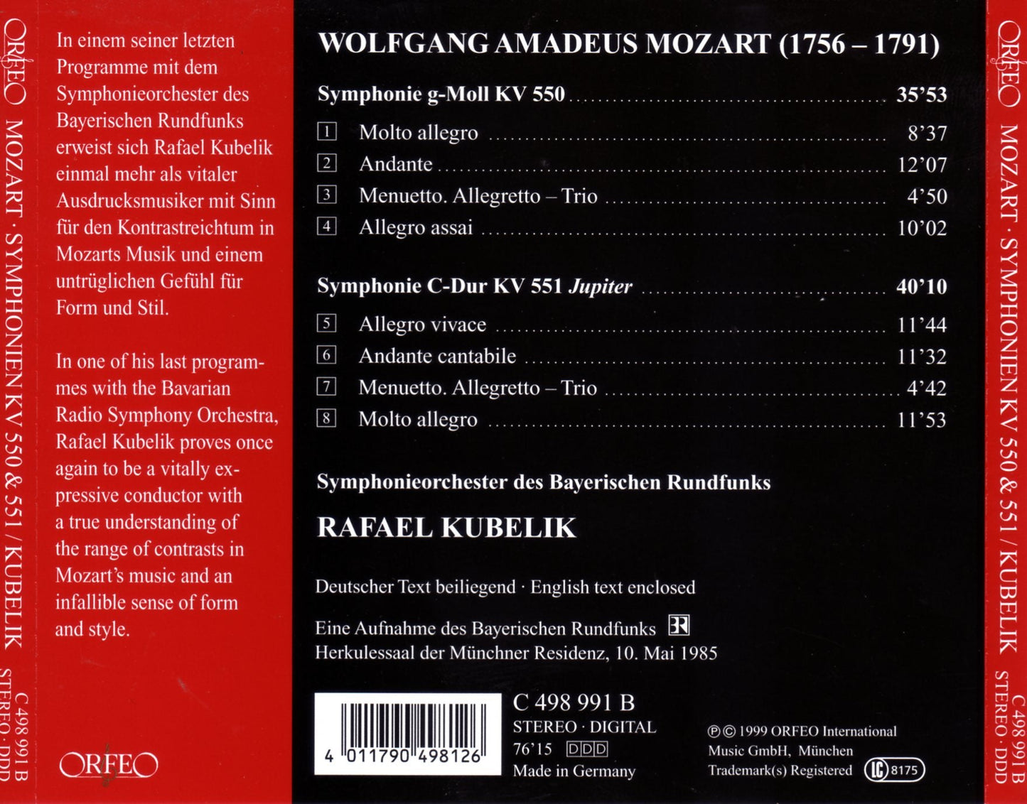 Mozart: Symphonies Nos. 40 & 41
