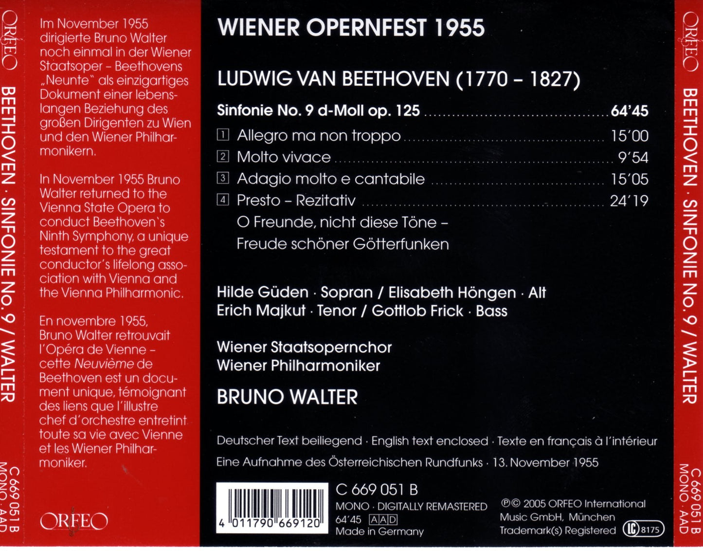 Beethoven: Symphony No. 9 in D Minor, Op. 125 "Choral"