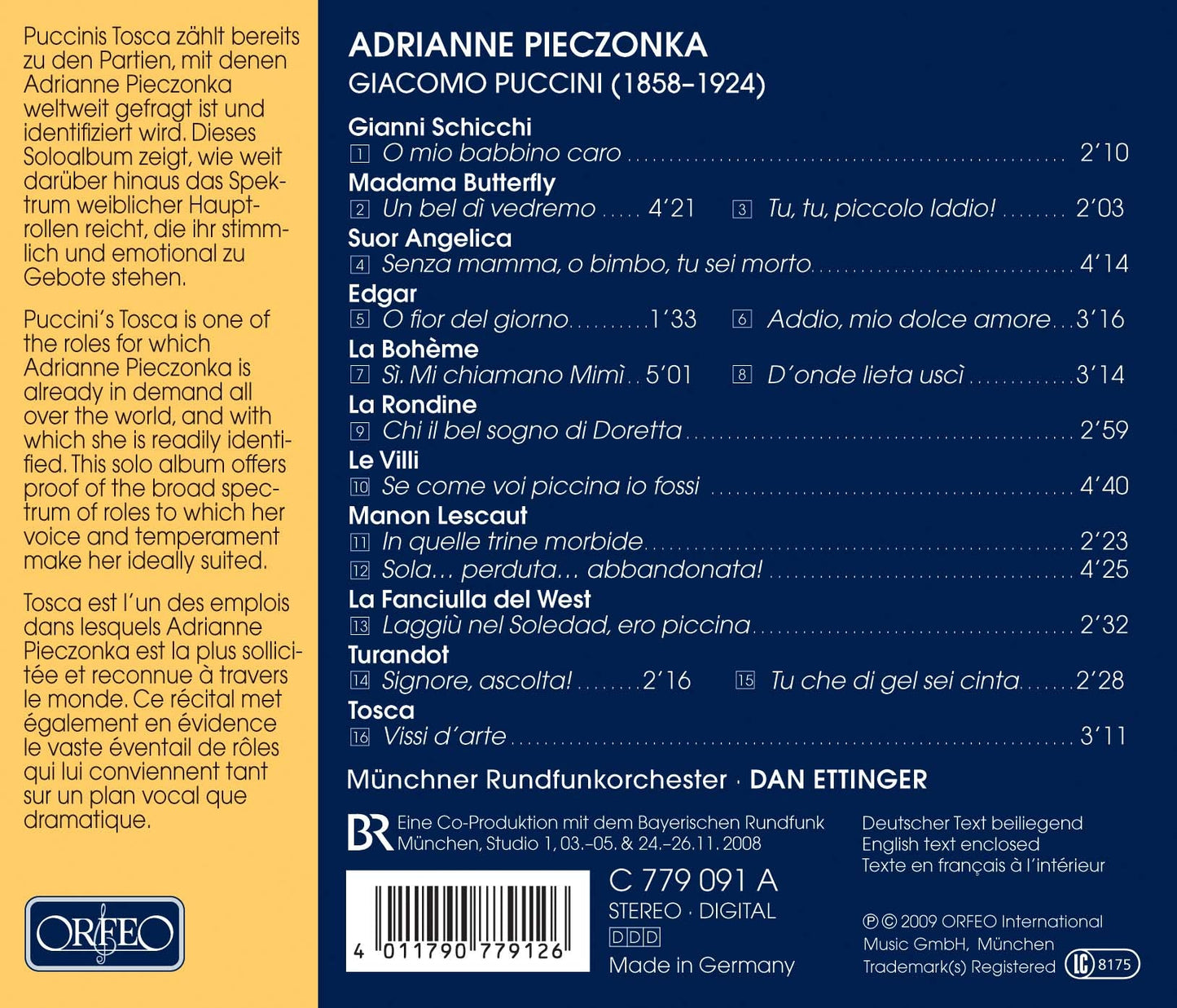 Puccini: Soprano Arias