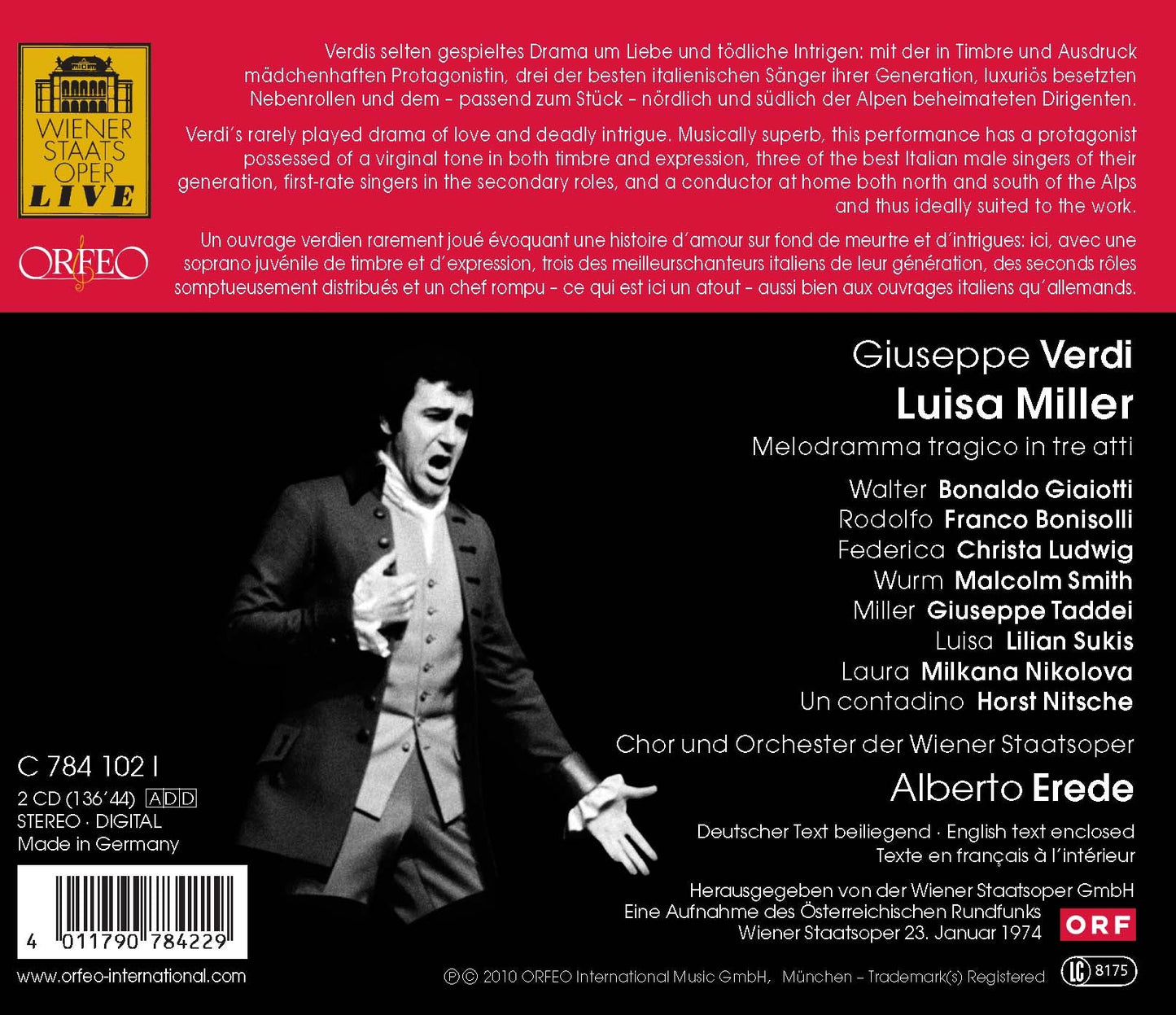 Verdi: Luisa Miller (Wiener Staatsoper Live)