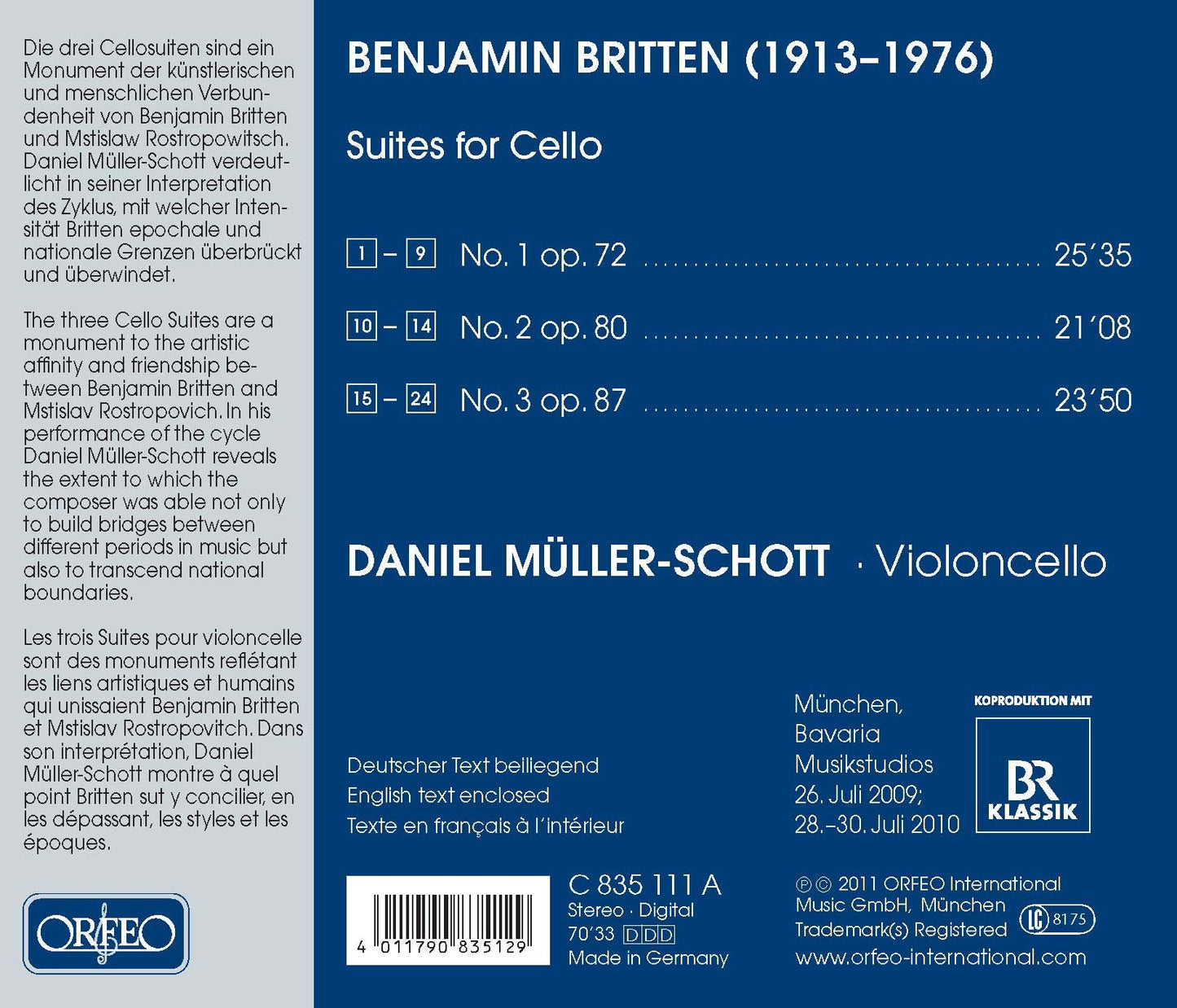 Britten: The Cello Suites
