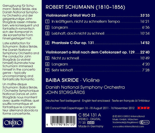 Schumann: Violin Concertos & Phantasie in C Major, Op. 131