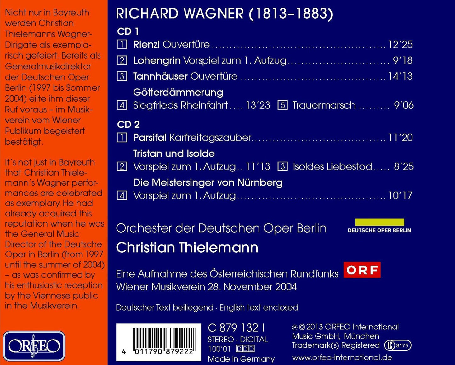 Wagner: Orchestral Music (Live)