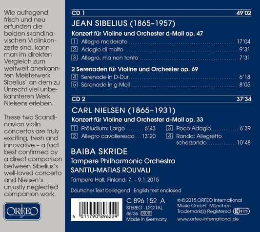 Sibelius & Nielsen: Violin Works