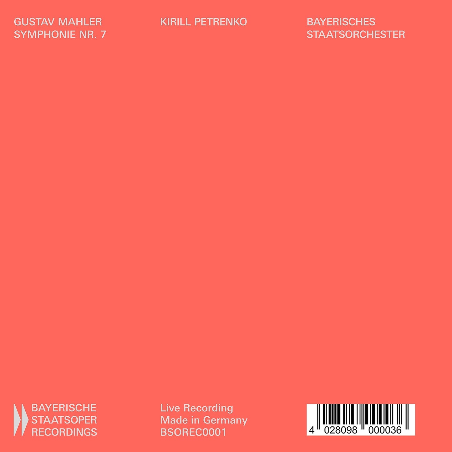 Gustav Mahler: Symphony No. 7