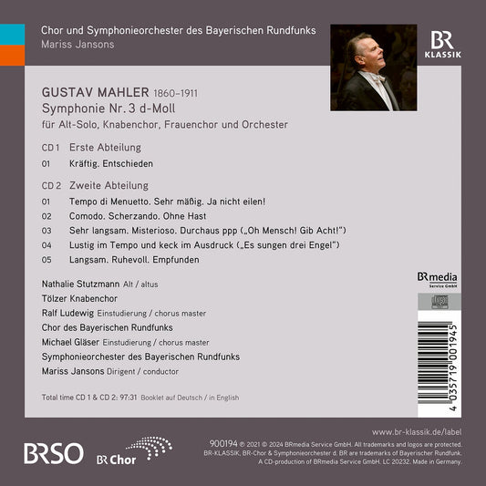 Mahler: Symphony No. 3 Chor & Symphonieorchester Des Bayerischen Rundfunks