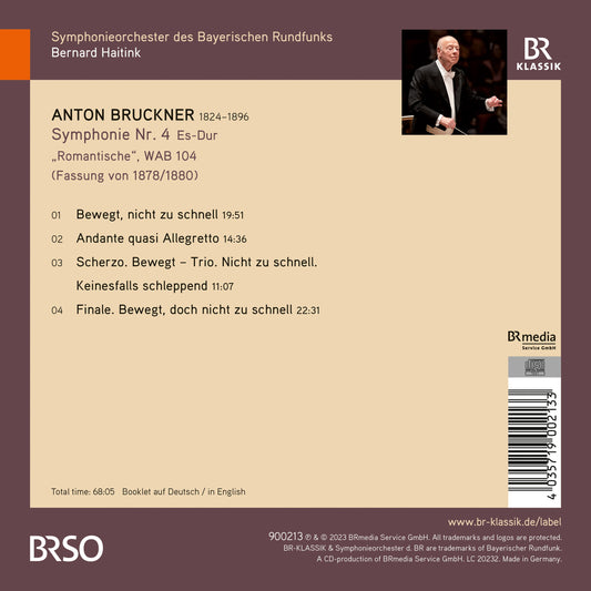 Bruckner: Symphony No. 4 "Romantic" / Bernard Haitink