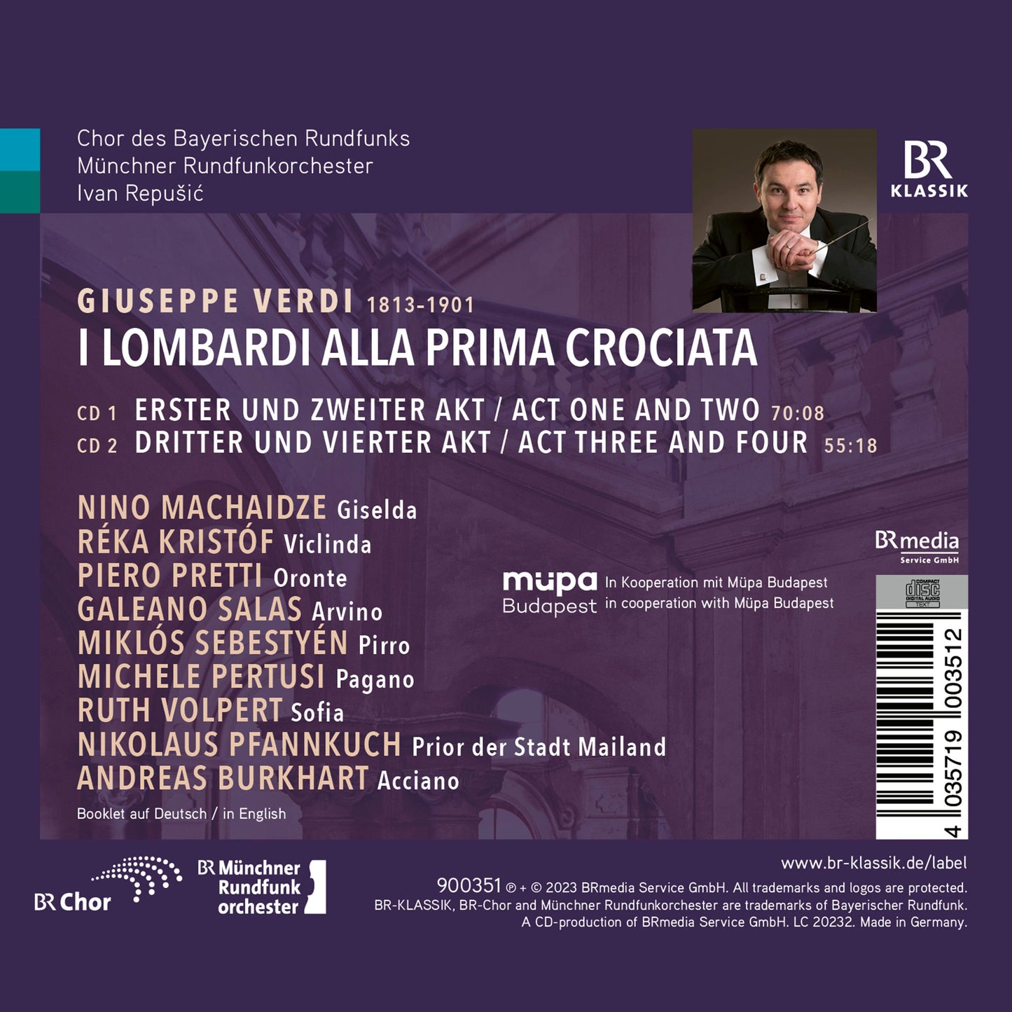 Verdi: I Lombardi Munich Radio Orchestra, Chor Des Bayerischen Rundfunks, Nino Machaidze, Reka Kristof, Piero Pretti,