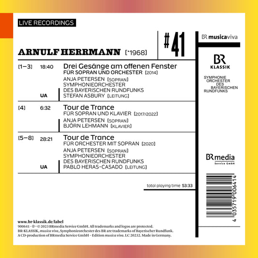 Herrmann: "Three Songs At The Open Window" (2014) For Sopran