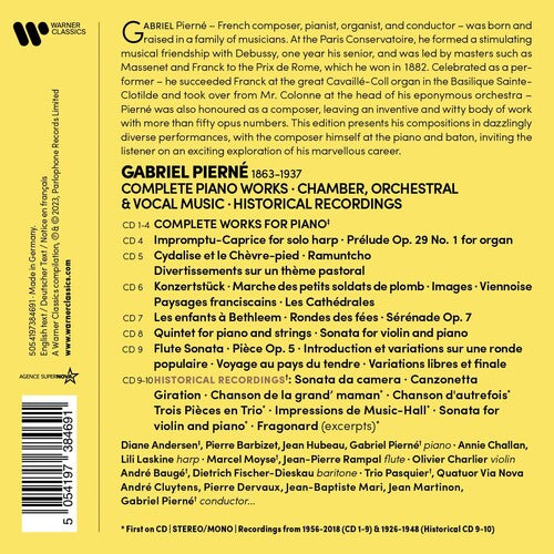 GABRIEL PIERNE: COMPLETE PIANO WORKS CHAMBER