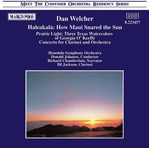 WELCHER: Haleakala / Prairie Light / Clarinet Concerto