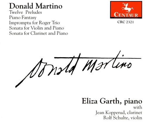 Martino, D.: Solo Piano and Chamber Works
