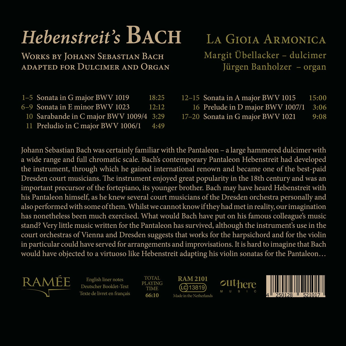 Bach: Hebenstreit’s Bach