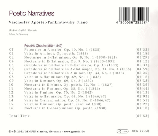 Chopin: Poetic Narratives