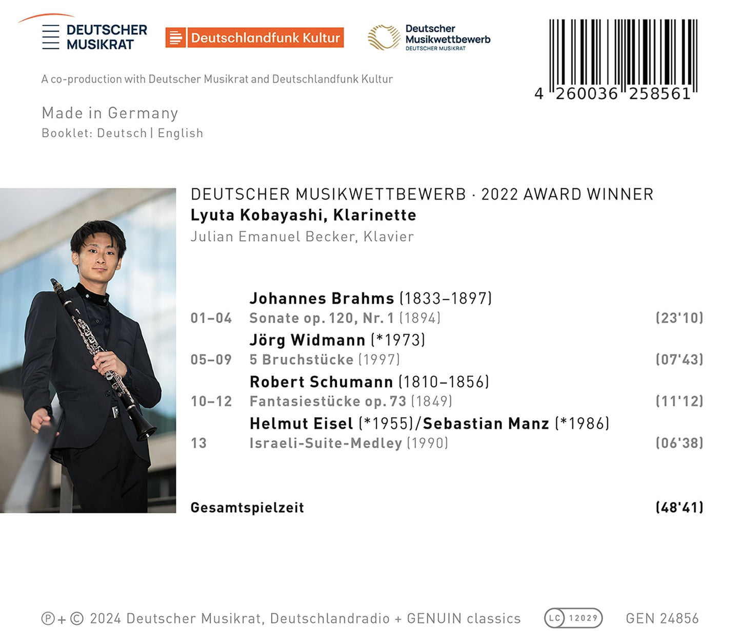 Brahms, Eisel, Schumann & Widmann: Von Sehnsucht Und Leidens