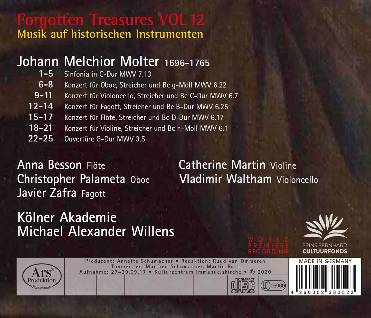 Forgotten Treasures Vol. 12 - Ouvertüre, Sinfonia & Concerti