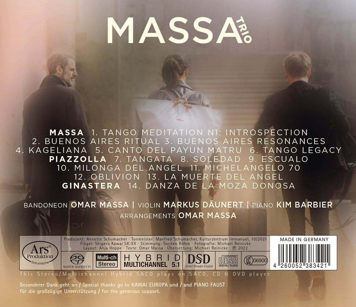 Ginastera, Massa & Piazzolla: Buenos Aires Resonances
