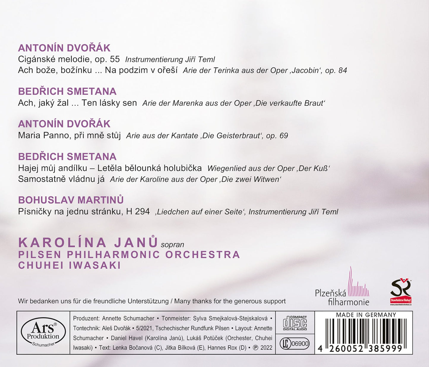 Karolina Janu Karolina Janu, Pilsen Philharmonic Orchestra, Chuhei Iwasaki