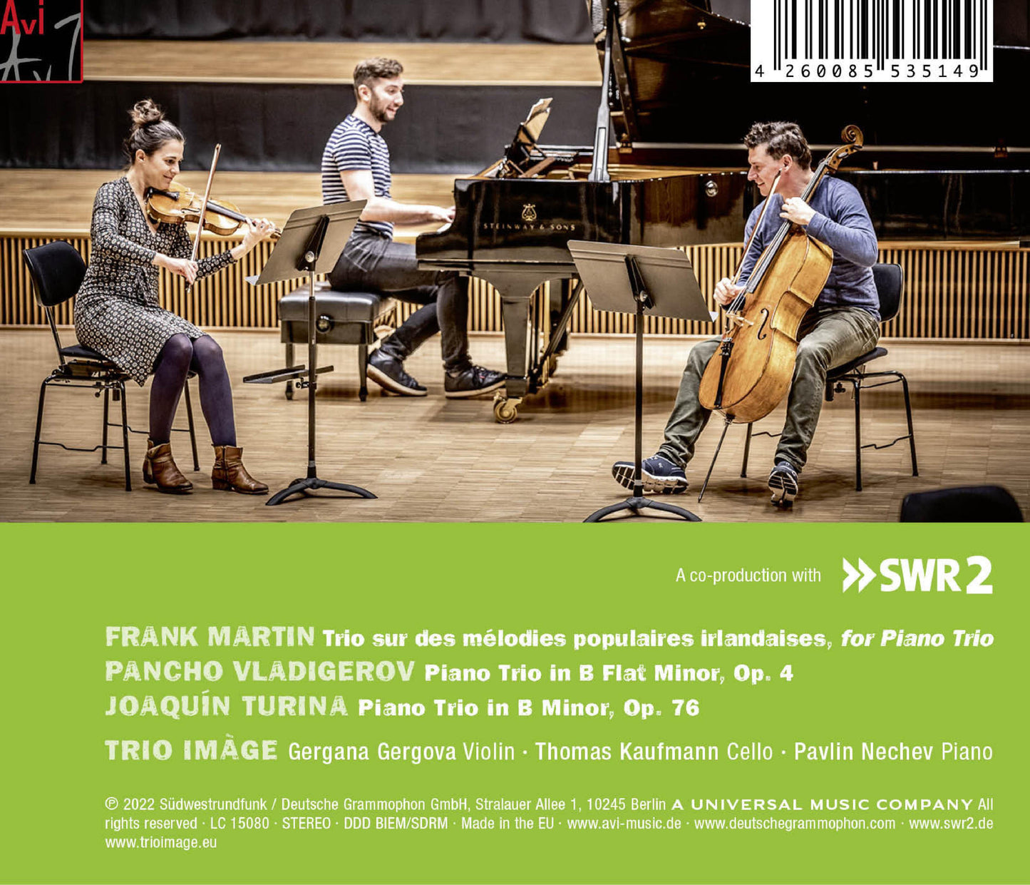 Martin, Turina & Vladigerov: Piano Trios