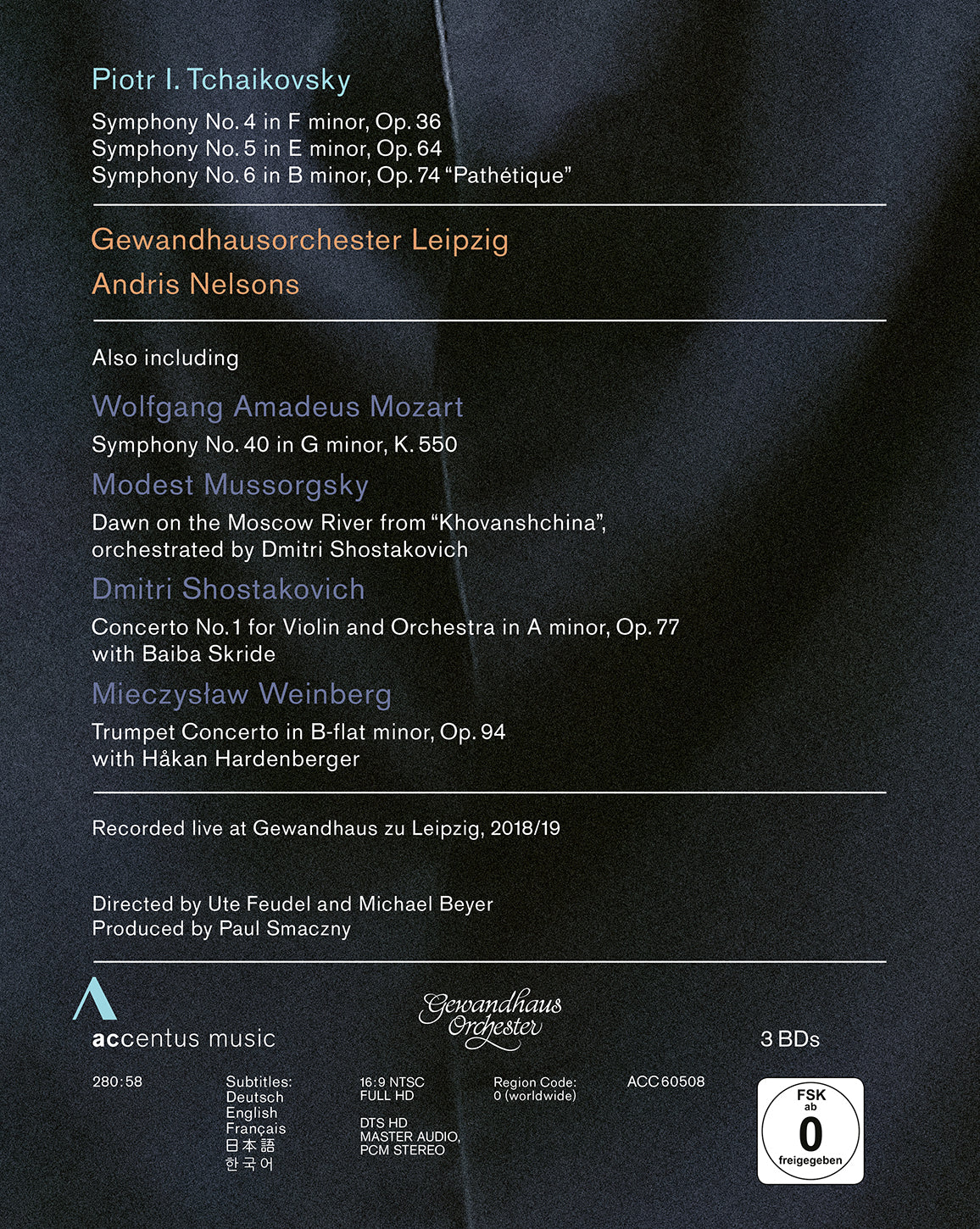 Tchaikovsky: Symphonies Nos. 4, 5 And 6