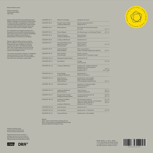 Beethoven: The Radio Recordings Berliner Philharmoniker