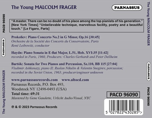 PROKOFIEV HAYDN BARTOK THE YOUNG MALCOLM FRAGER
