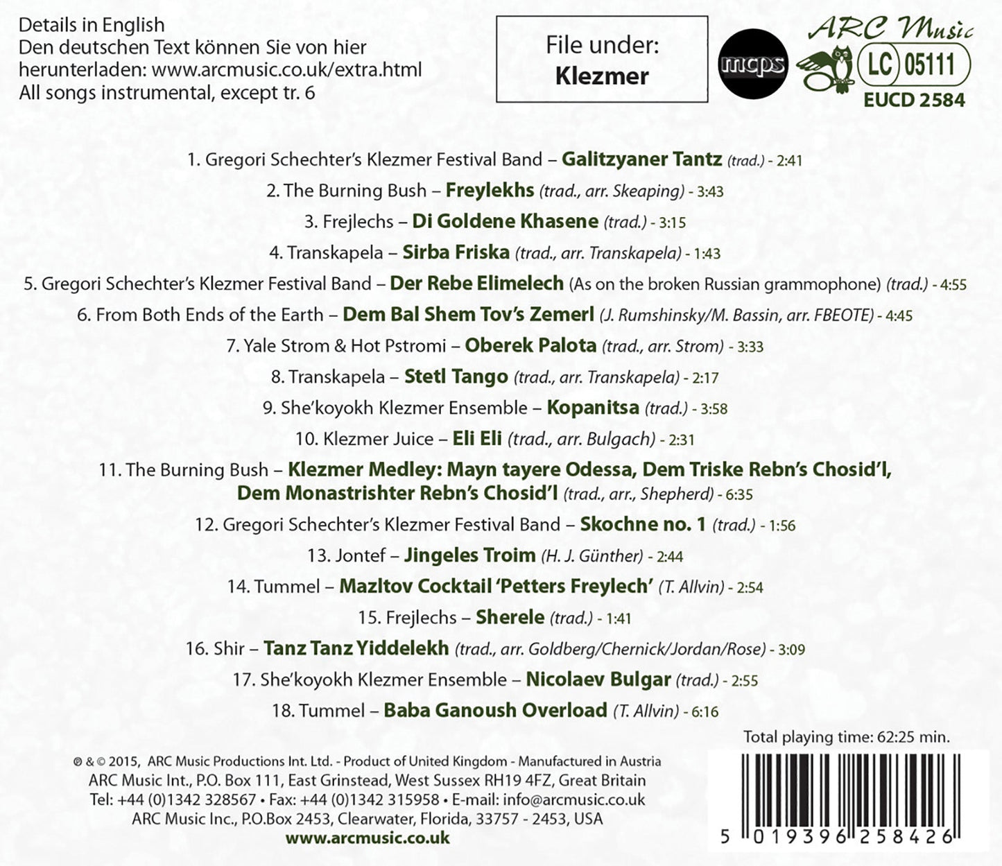 Discover Klezmer With Arc Music