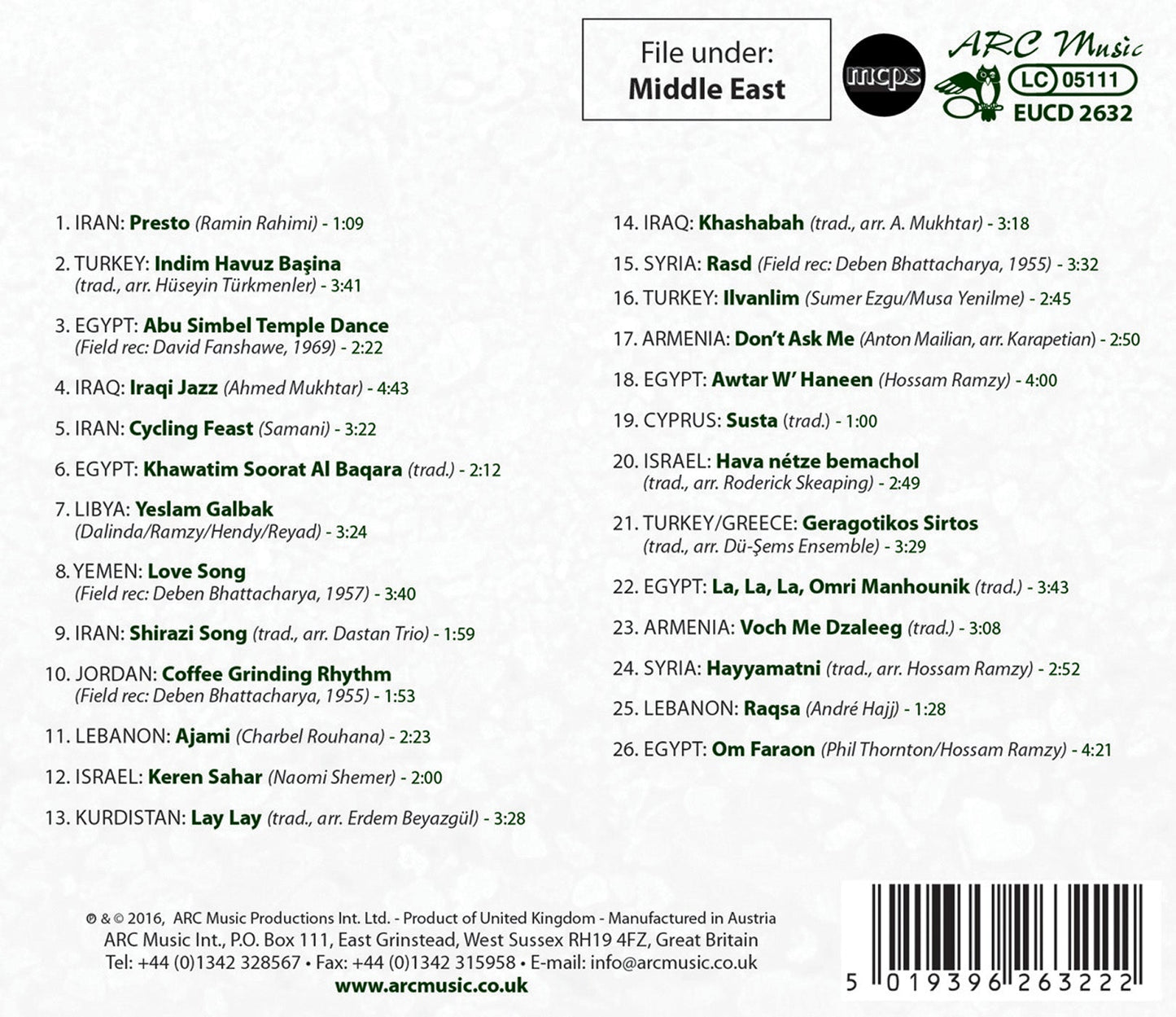 Discover Music Of The Middle East With Arc Music