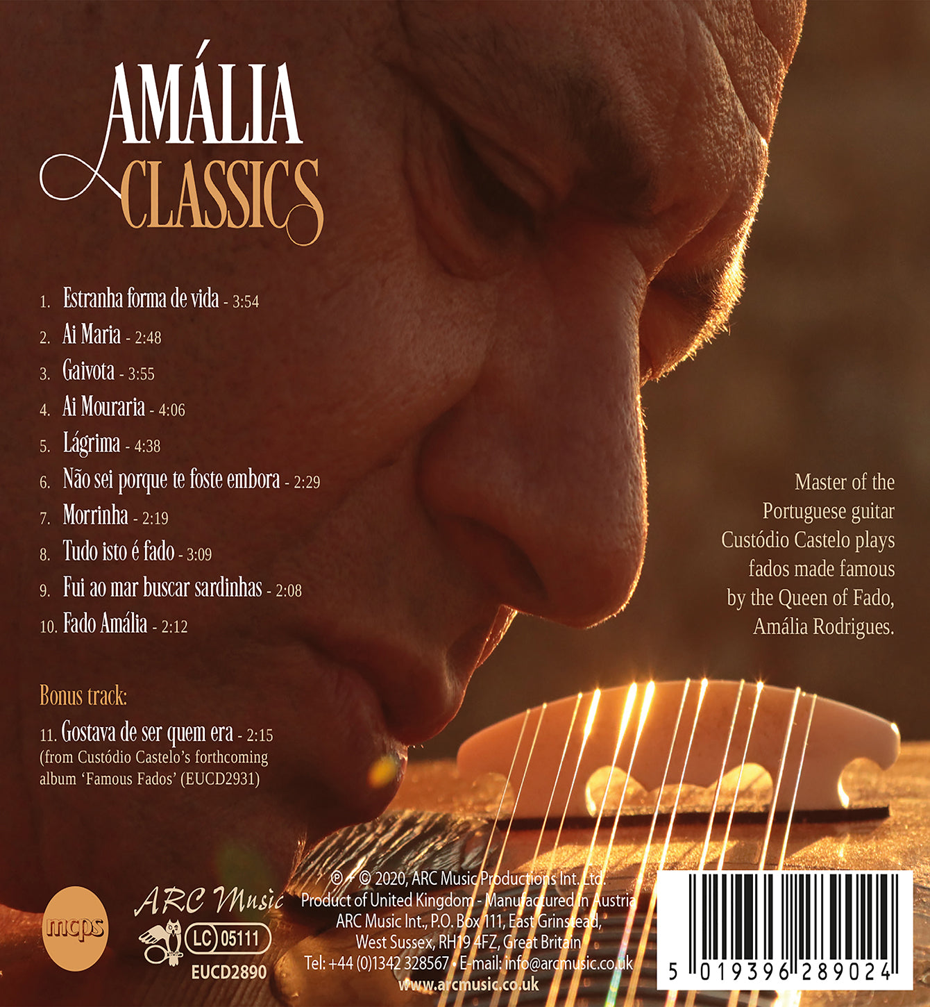 Amália Classics on Portuguese Guitar