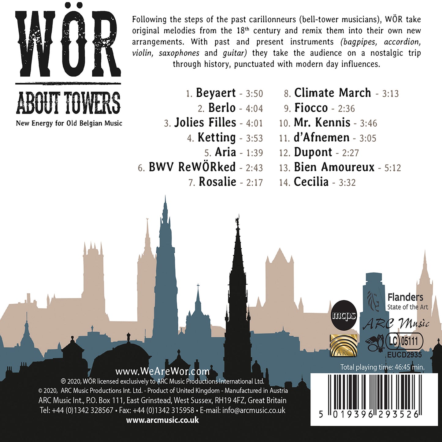 About Towers - New Energy For Old Belgian Music