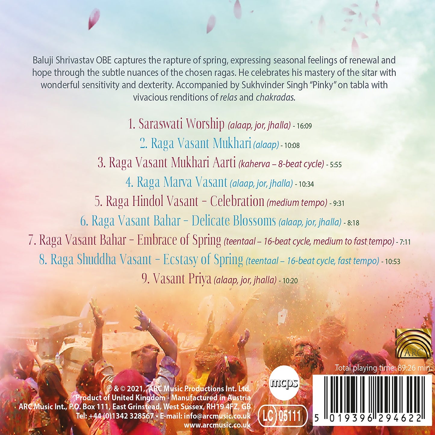 Voice Of Flowers - Spring Ragas From India
