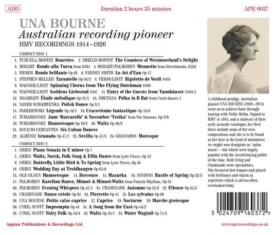 Una Bourne - Australian Recording Pioneer, Hmv Recordings (1
