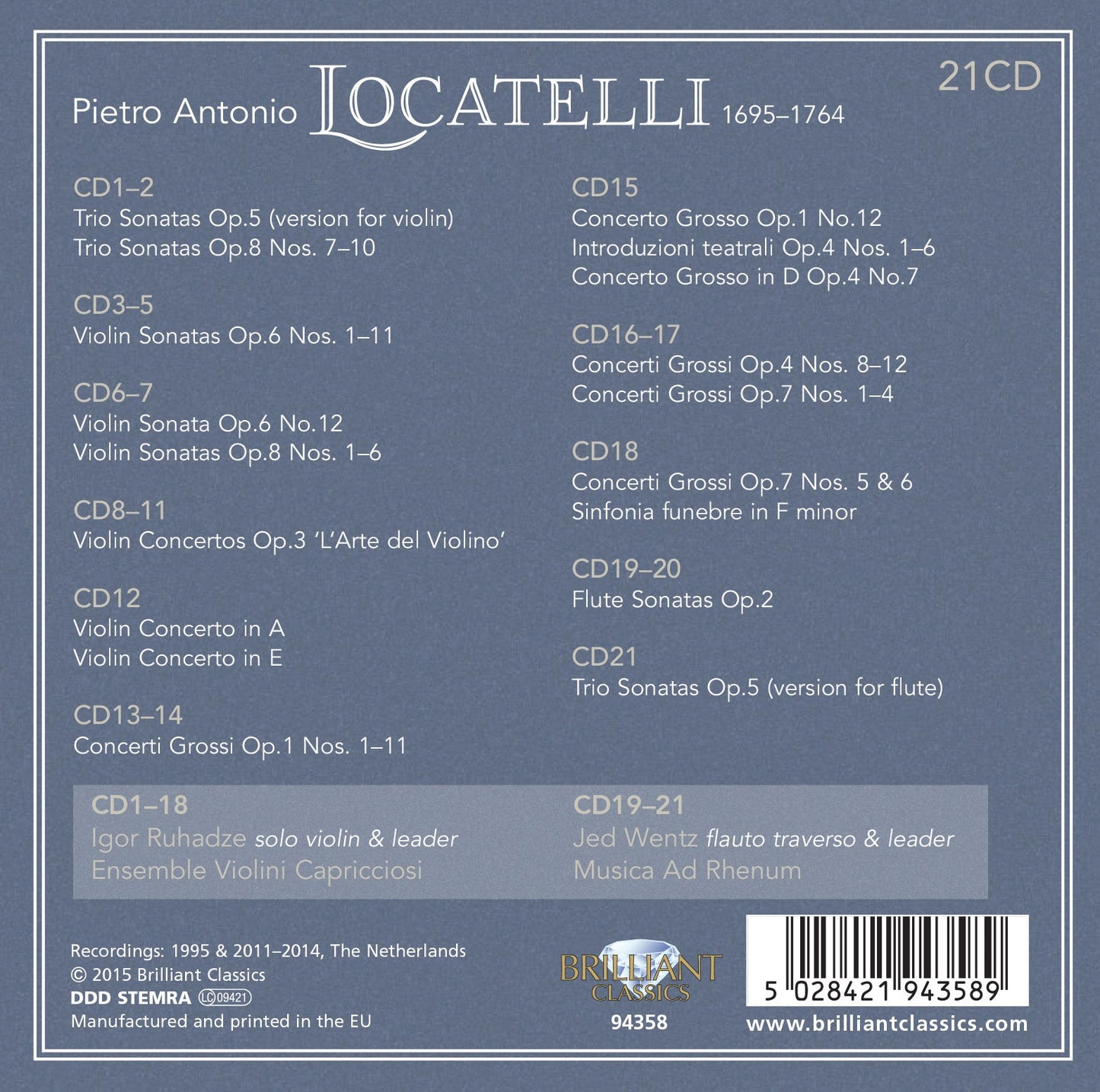 Locatelli: Complete Edition, Vol. 1